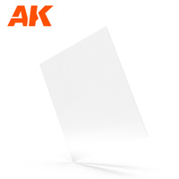 AK Interactive Styrene 0.20 mm/0.008" Thickness-Clear Organic Glass/Acrylic Sheet (1)