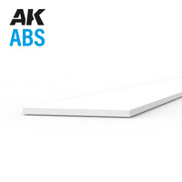 AK Interactive ABS Strips 0.25 x 5.00 x 350mm