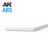 AK Interactive ABS Strips 0.50 x 5.00 x 350mm