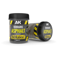 AK Interactive Dioramas: Terrains Asphalt - 250ml (Acrylic)