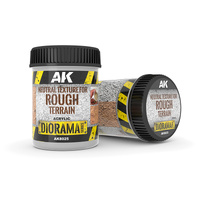 AK Interactive Dioramas: Neutral Texture For Rough Terrains - 250ml - Base Product (Acrylic)