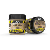 AK Interactive Dioramas: Splatter Effects Accumulated Dust - 100ml (Acrylic)