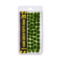 AK Interactive Dark Green Tufts 4mm