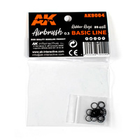 AK Interactive Rubber Rings - 20 Units (Airbrush Basic Line 0.3)