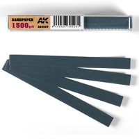 AK Interactive Wet Sandpaper 1500 grit x 50 units