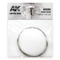 AK Interactive Copper Wire 0.45mm X 5 Meters Silver Color