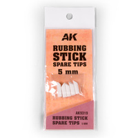 AK Interactive Rubbing Stick Spare Tips 5mm