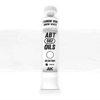 AK Interactive ABT 502: Titanium White / Snow White 20ml Oil Paint