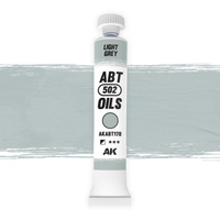 AK Interactive ABT 502: Light Grey 20ml Oil Paint