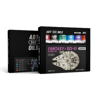 AK Interactive ABT 502: Fantasy & Sci-Fi Colours Oil Paint Set