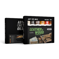 AK Interactive ABT 502: Leather & Wood Colours Oil Paint Set