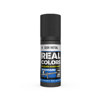 AK Interactive Real Colors: Gun Metal - 17ml Lacquer Paint