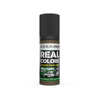 AK Interactive Real Colors: No.9/No.22 Olive Drab (WWII) - 17ml Lacquer Paint