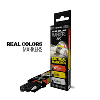 AK Interactive Real Colors Markers: Tactical Markings - Set 3 Arcylic Paint Markers