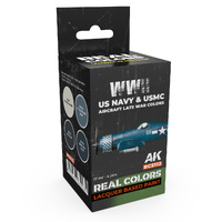 AK Interactive Real Colors Set: WWII US Navy & USMC Aircraft Late War Colours