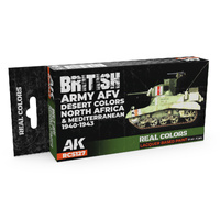 AK Interactive Real Colors Set: British Army AFV Desert Colours