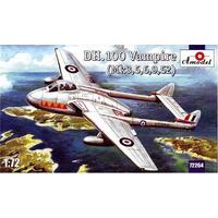 Amodel 1/72 DH.100 Vampire (Mk3, 5, 6, 9, 52) Plastic Model Kit [72264]