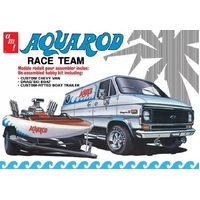 AMT 1/25 Aqua Rod Race Team 1975 Chevy Van, Race Boat & Trailer Plastic Model Kit