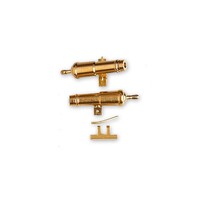 Artesania Carronade 20mm +Support Brass (2) Wooden Ship Accessory [8633]