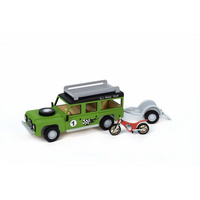 Artesania Junior Collection All Road + Trailer + Bike Wooden Model [30521]