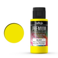 Vallejo Premium Colour Fluorescent Yellow 60 ml Acrylic Airbrush Paint [62031]