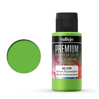 Vallejo Premium Colour Fluorescent Green 60 ml Acrylic Airbrush Paint [62039]