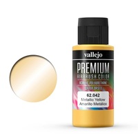 Vallejo Premium Colour Metallic Yellow 60 ml Acrylic Airbrush Paint [62042]