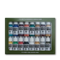 Vallejo Model Colour: Medieval Colors (16 Colours) Acrylic Paint Set