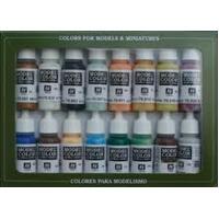 Vallejo Model Colour: Naval (Steam Era) (16 Colours) Acrylic Paint Set