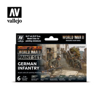 Vallejo Model Colour: German Infantry WWII (6 Colours) Acrylic Paint Set