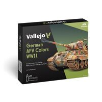 Vallejo Model Colour: German AFV Colors WWII (16 Colours) Acrylic Paint Set