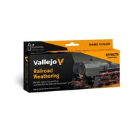 Vallejo Model Colour: Railroad Weathering by Chema Cabrero (8 Colours) Acrylic Paint Set