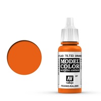 Vallejo Model Colour #207 Fluorescent Orange 17 ml Acrylic Paint [70733]