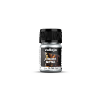 Vallejo Liquid Gold Silver - 35 ml Alcohol-based Metallic Paint