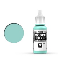 Vallejo Model Colour #202 Verdigris Glaze 17 ml Acrylic Paint [70832]