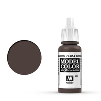 Vallejo Model Colour #204 Brown Glaze 17 ml Acrylic Paint [70854]