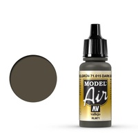 Vallejo Model Air Dark Green RLM71 17 ml Acrylic Airbrush Paint [71015]