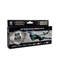 Vallejo Model Air RAF & FAA Coastal Command 1939-45 8 Colour Acrylic Airbrush Paint Set [71148]