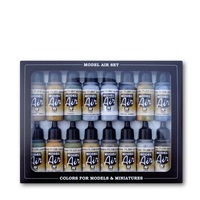 Vallejo Model Air USAAF Aircraft 16 Colour Acrylic Airbrush Paint Set [71185]