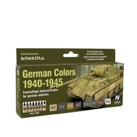 Vallejo Model Air German Colours 1940-1945 8 Colour Acrylic Airbrush Paint Set [71206]