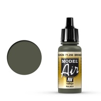 Vallejo Model Air Bronze Green 17 ml Acrylic Airbrush Paint [71250]