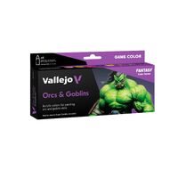 Vallejo Game Colour Orcs & Goblins - 8 Colour Acrylic Paint Set