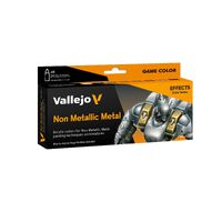 Vallejo Game Colour Non Metallic Metal - 8 Colour Acrylic Paint Set