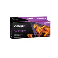 Vallejo Game Colour Fire Dragons - 8 Colour Acrylic Paint Set