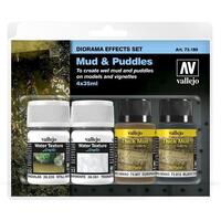 Vallejo Diorama Effects Set Mud & Puddles 4 x 35ml [73189]