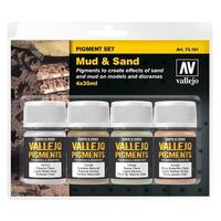 Vallejo Pigments Set Mud & Sand 4 x 35ml [73191]