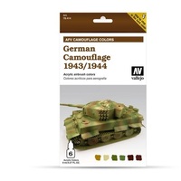 Vallejo Model Air AFV Set German Camouflage 1943/1944 6 Colour Acrylic Paint Set [78414]