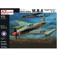 AZ Models 1/72 Martin Baker M.B.6 Night Freet NF.II Plastic Model Kit [AZ7581]