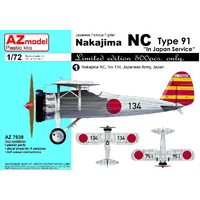 AZ Models 1/72 Nakajima NC Type 91 In Japan Service Plastic Model Kit [AZ7639]