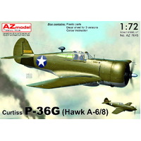 AZ Models 1/72 Curtiss P-36G (Hawk A-6/8) Plastic Model Kit [AZ7645]